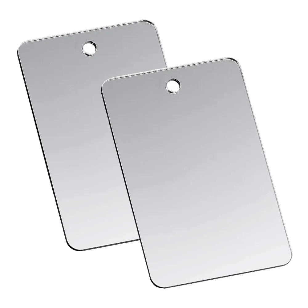 2 Pack Signal Mirror Lightweight Emergency Shatterproof Survival Camping Hiking