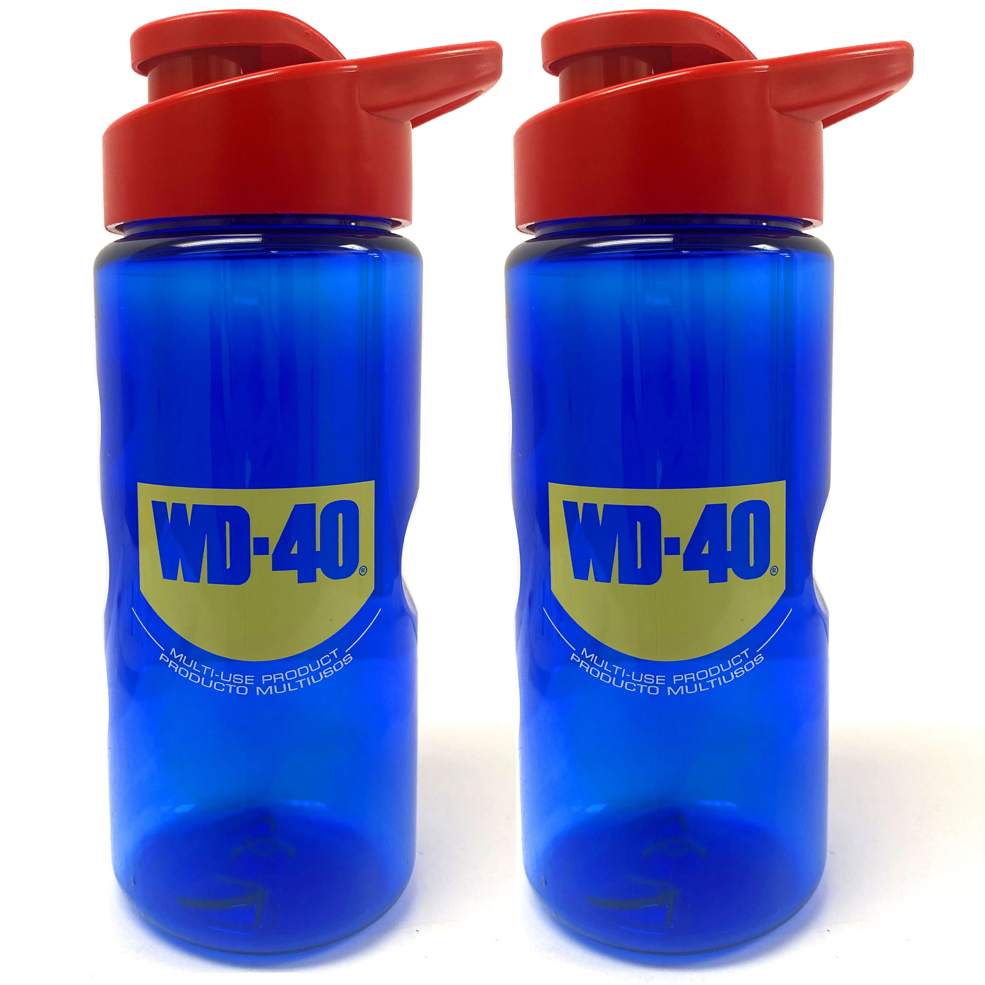 2 Pc BPA Free Sports Water Bottle Blue Logo Outdoor Portable Hiking 20oz