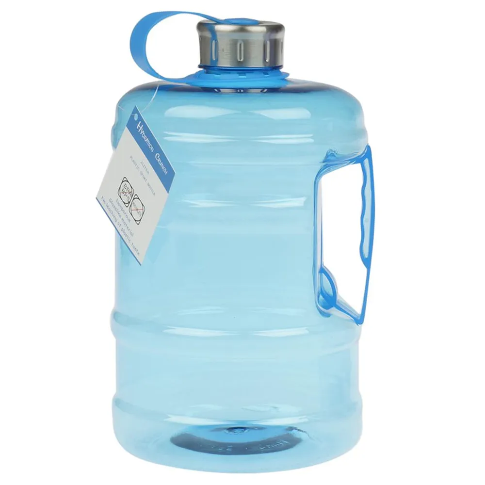 2 Pc Sports Bottles 2 Liter Water Drinking Plastic Canister Hiking Outdoor Wide