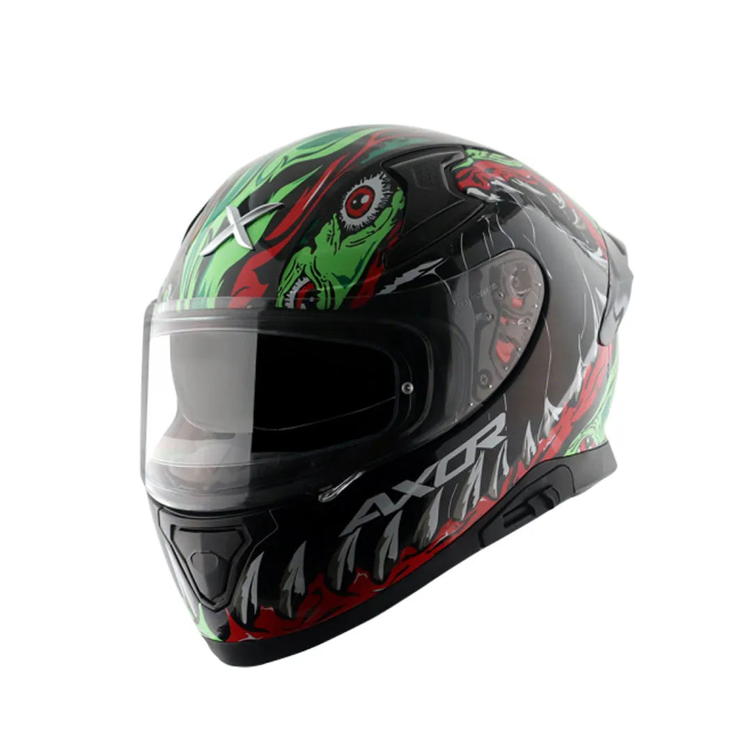 Axor Apex Beast Gloss Black Green Helmet