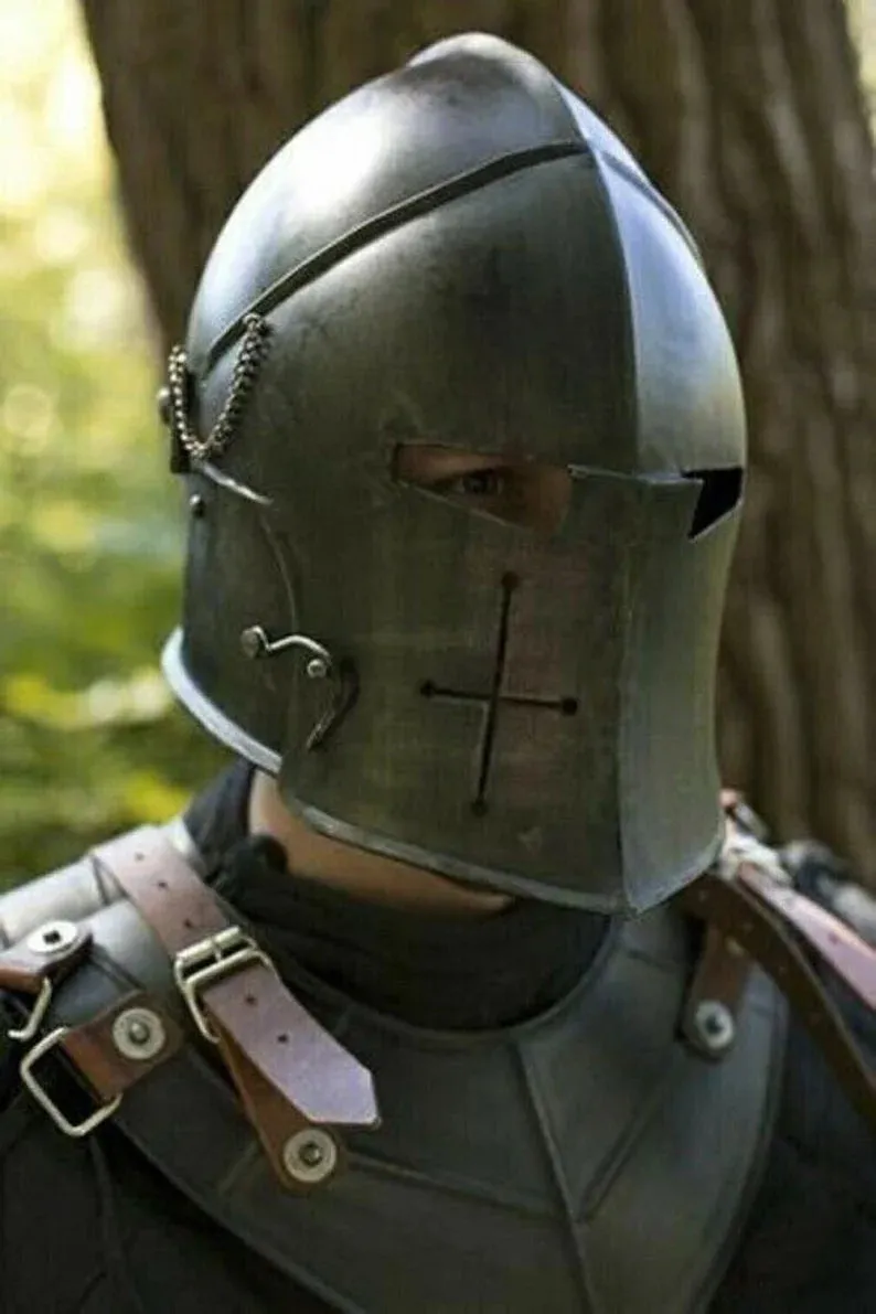 Barbute Knight Medieval Armor Helmet