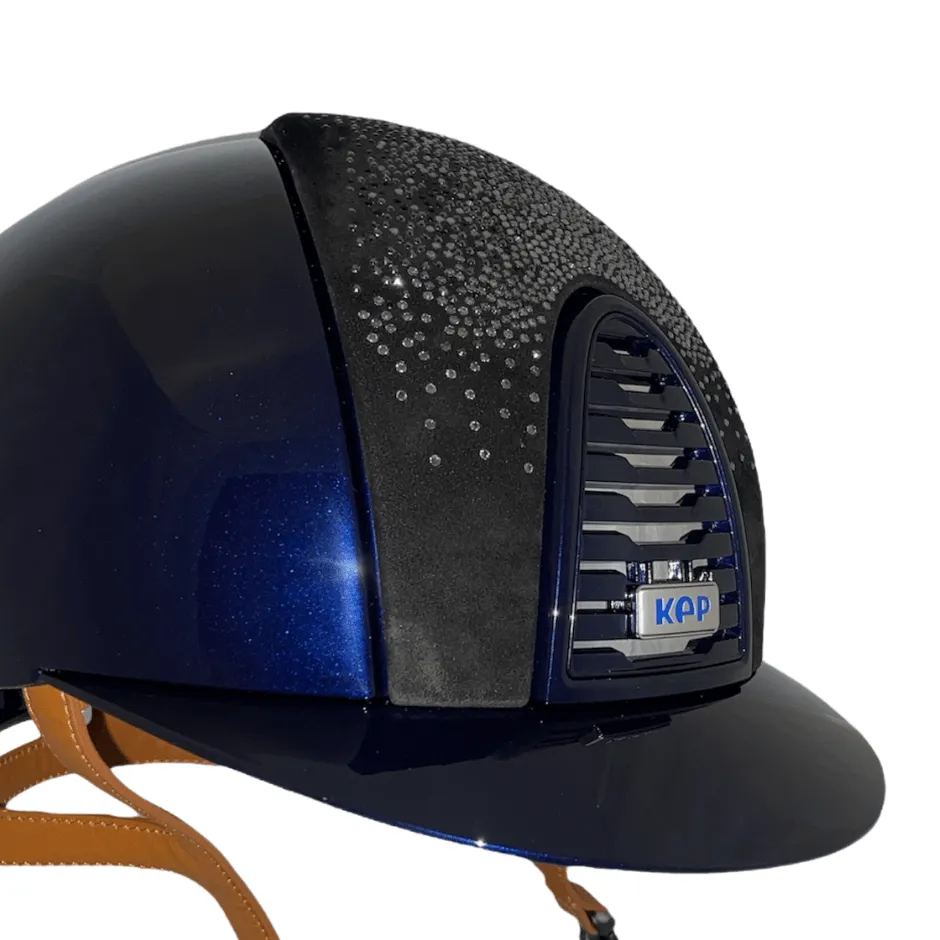 Custom KEP Cromo 2.0 Helmet - Polish Blue with Suede Nuance Insert