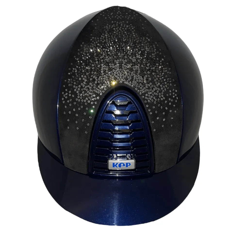 Custom KEP Cromo 2.0 Helmet - Polish Blue with Suede Nuance Insert