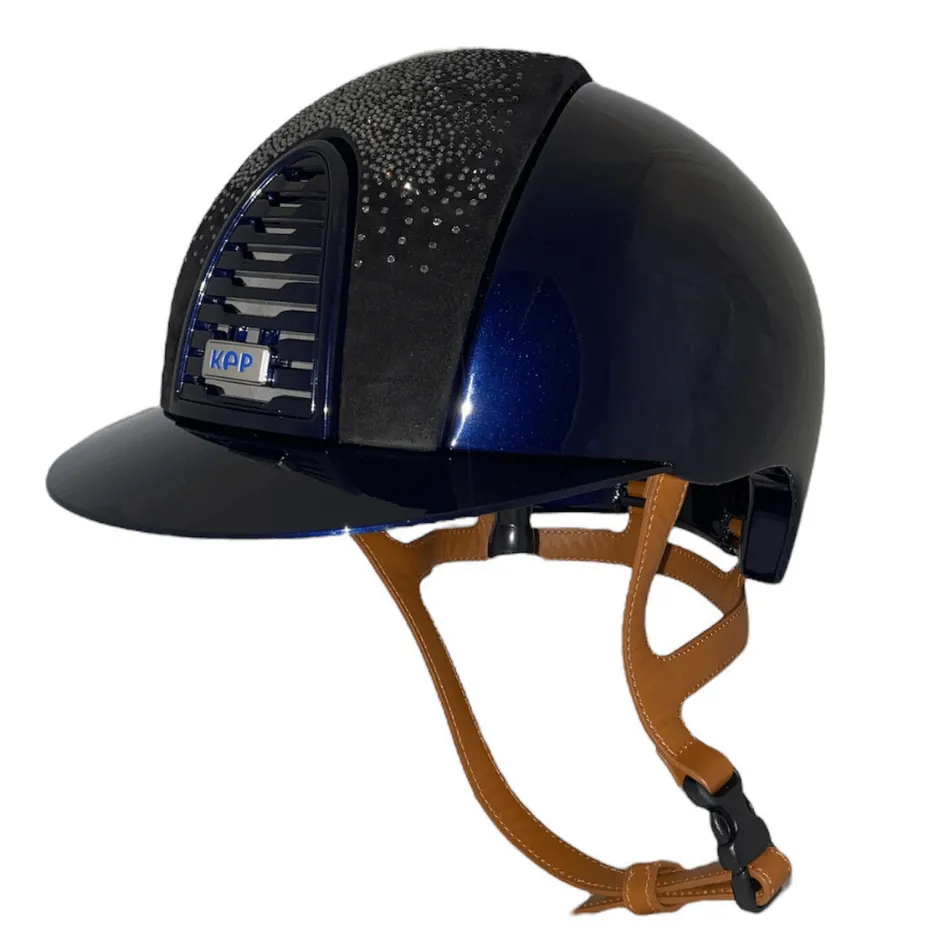 Custom KEP Cromo 2.0 Helmet - Polish Blue with Suede Nuance Insert