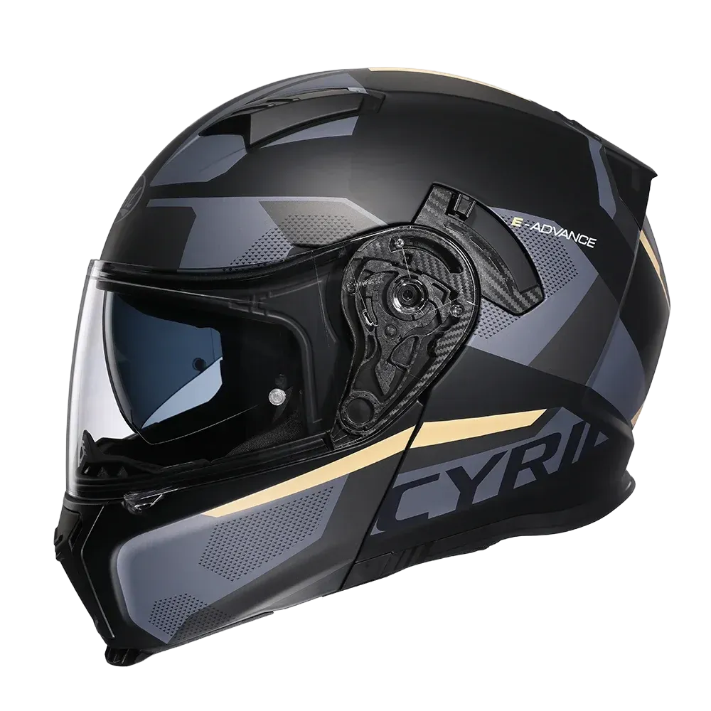 CYRIL Dual Visor Modular Flip-up Full Face Motorcycle Helmet DOT Approved