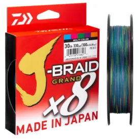 Daiwa J Braid Grand X8 Multi Colour Braid