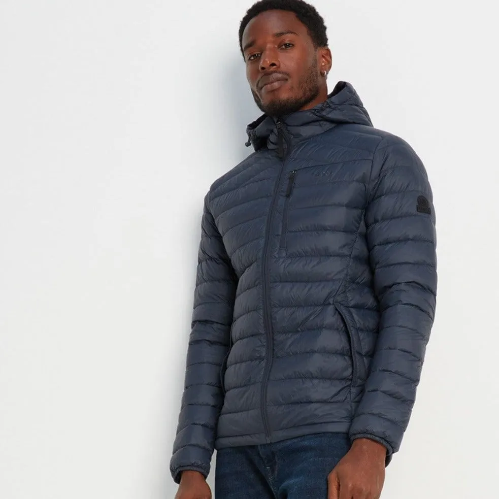 Drax Mens Hooded Down Jacket - Navy