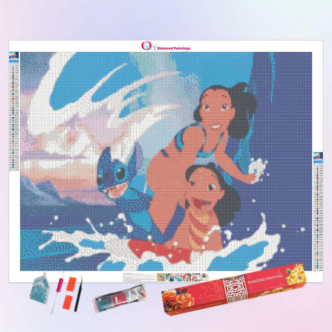 Lilo & Stitch Surfing