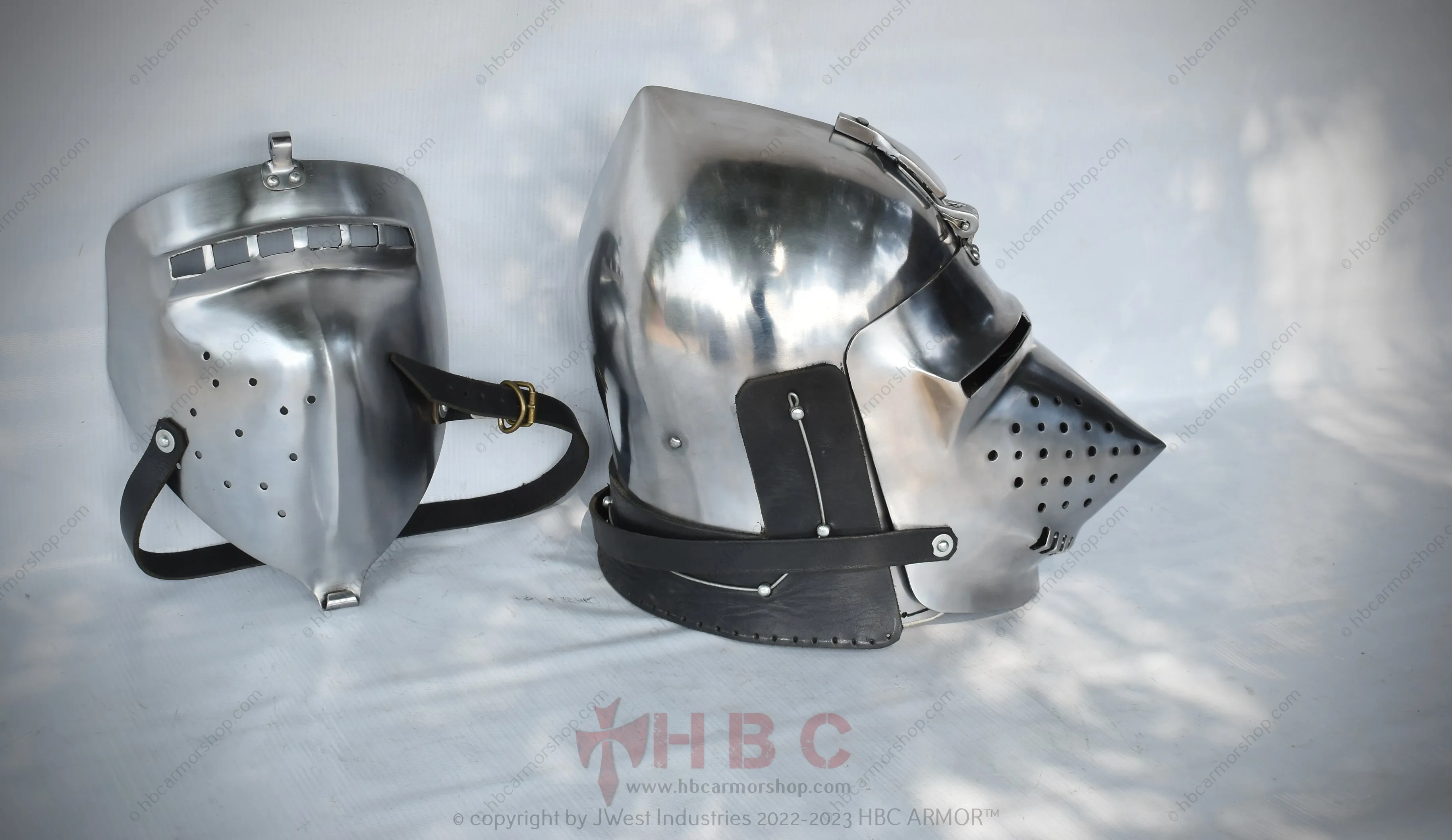 Medieval Helmet with Interchangeable Visor/Reenactment/SCA