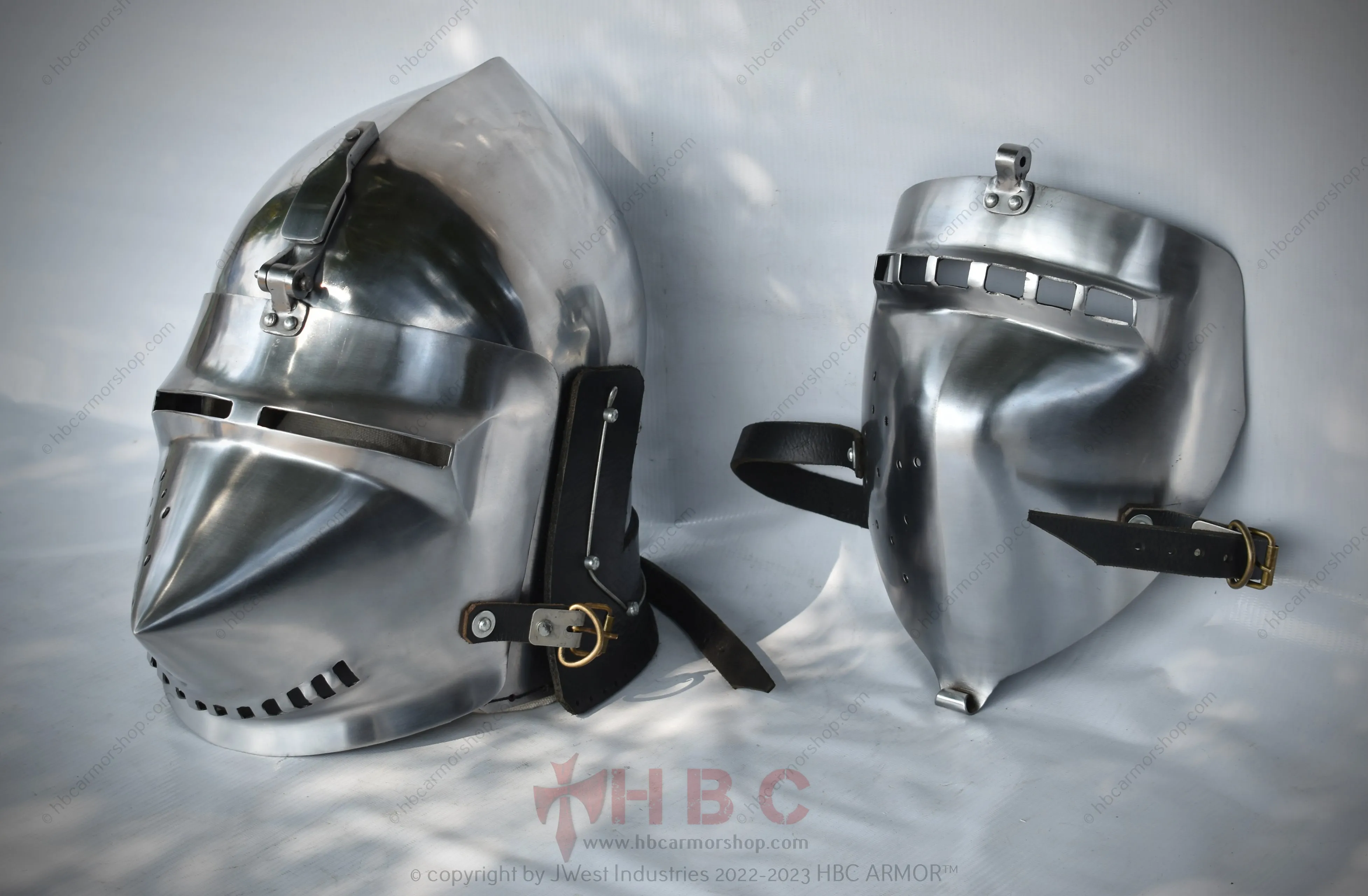 Medieval Helmet with Interchangeable Visor/Reenactment/SCA