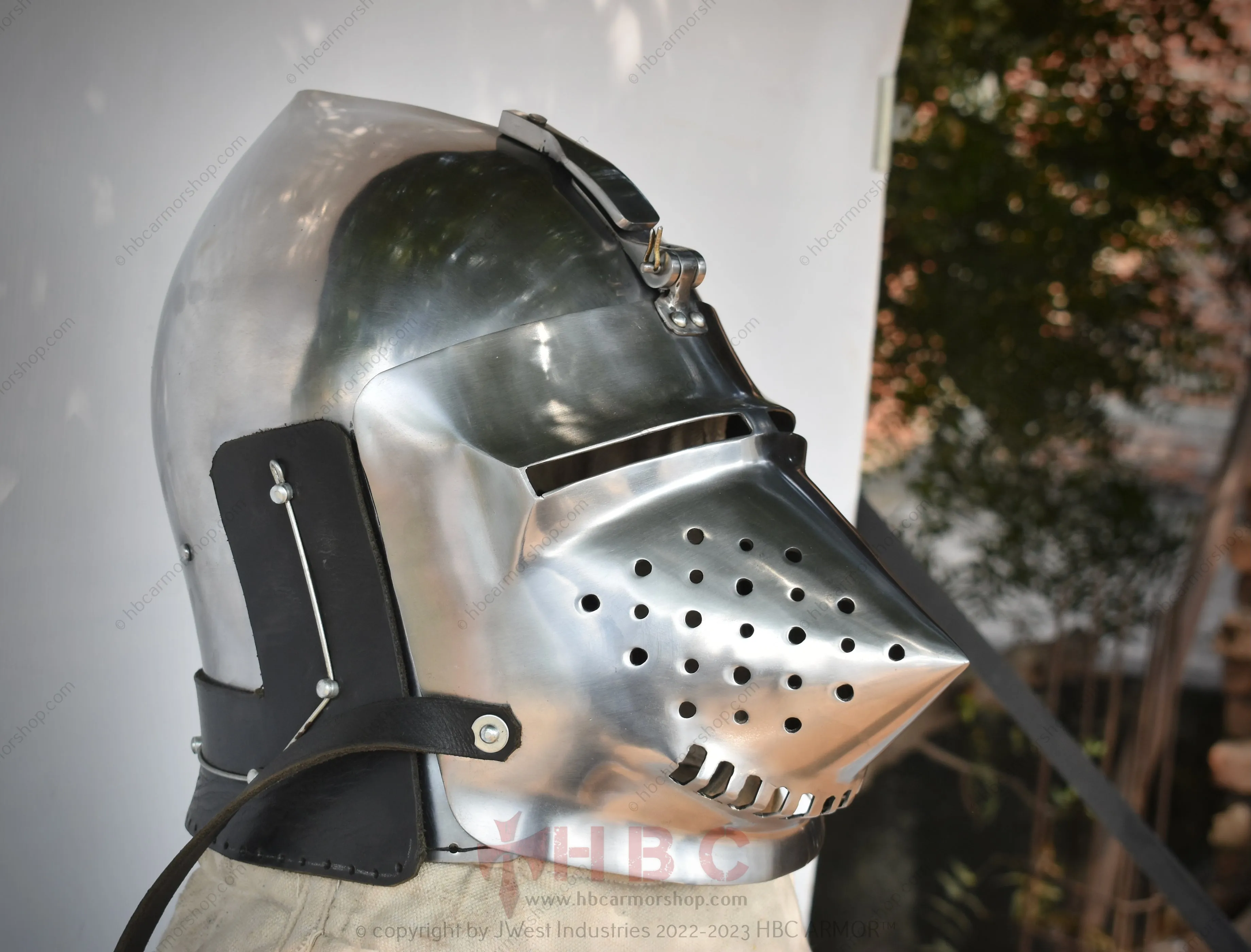 Medieval Helmet with Interchangeable Visor/Reenactment/SCA