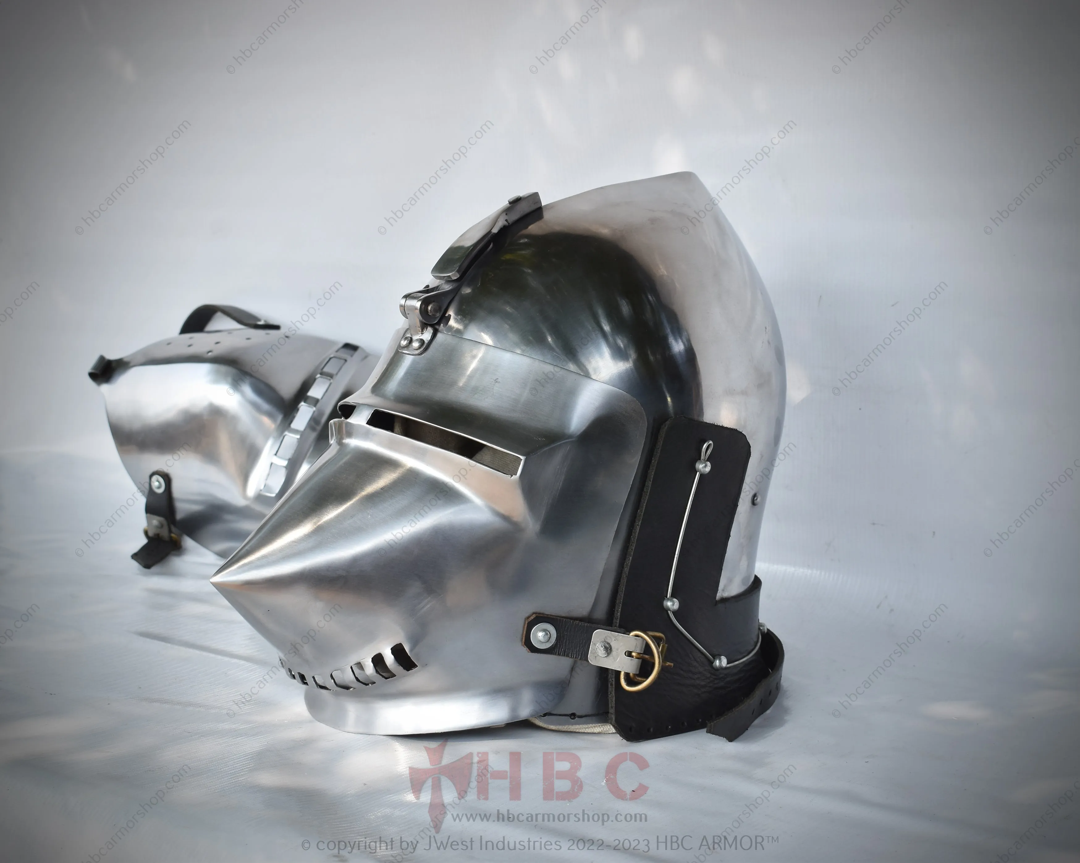 Medieval Helmet with Interchangeable Visor/Reenactment/SCA