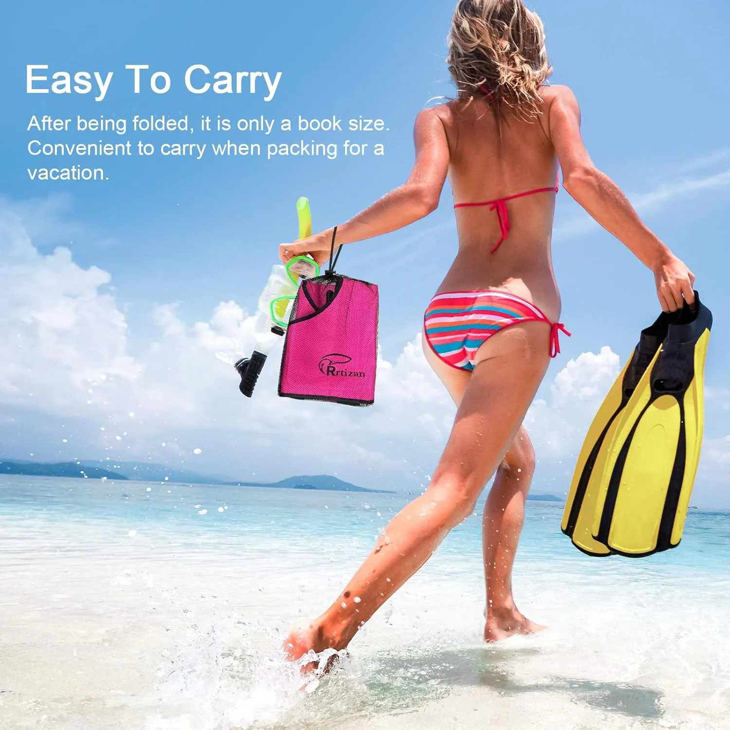 Rrtizan Inflatable Snorkel Vest for Adult, Travel Snorkeling Vest for Swimming, Snorkeling, Paddleboarding, Swim Vest Adult Suitable for 90-220lbs