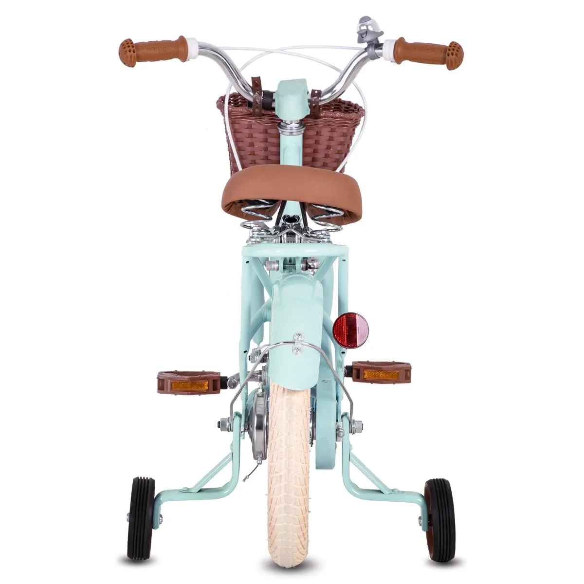 STITCH Manchi 16 Inch Kids Bike for 4-7 Years Old Girls, Girls Bicycle with Stabilisers & Basket,Mint Green