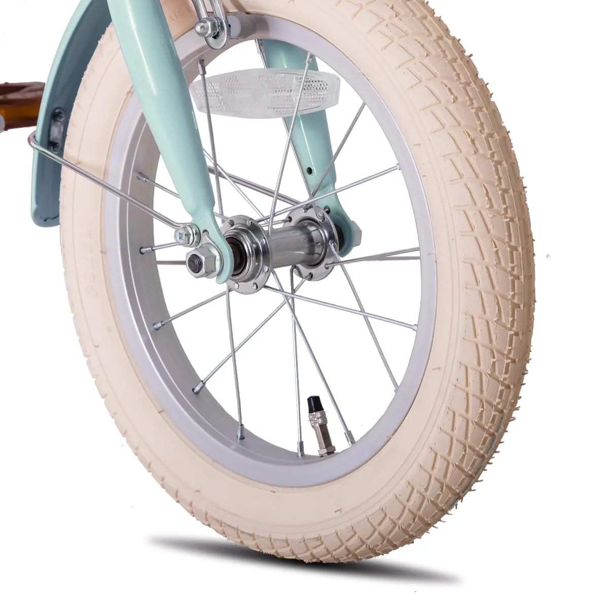 STITCH Manchi 16 Inch Kids Bike for 4-7 Years Old Girls, Girls Bicycle with Stabilisers & Basket,Mint Green