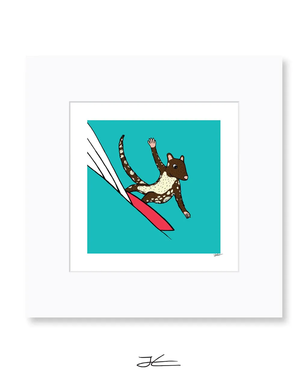 Surfing Quoll - Print/ Framed Print