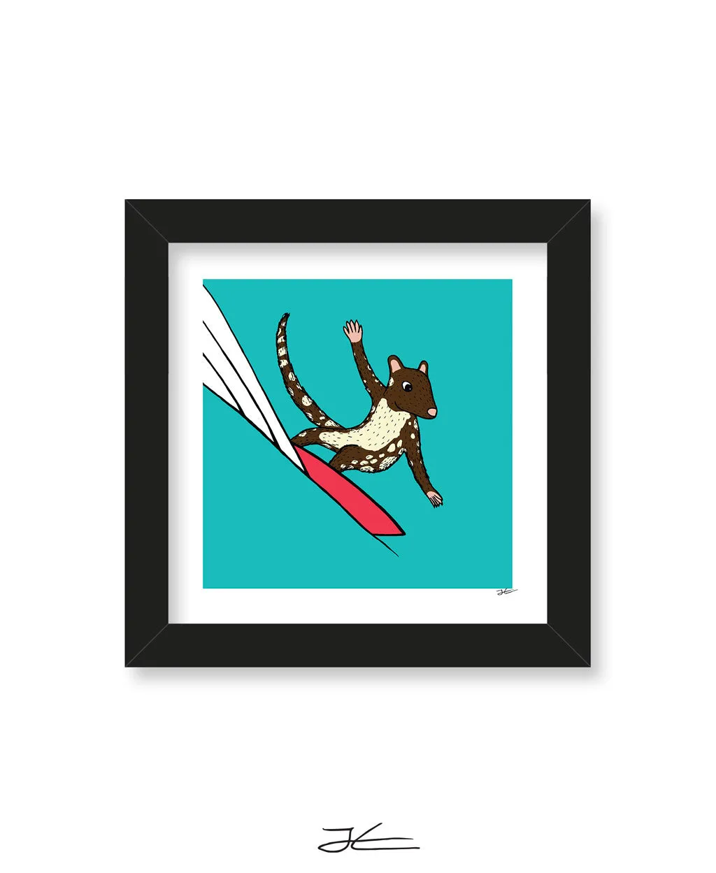 Surfing Quoll - Print/ Framed Print