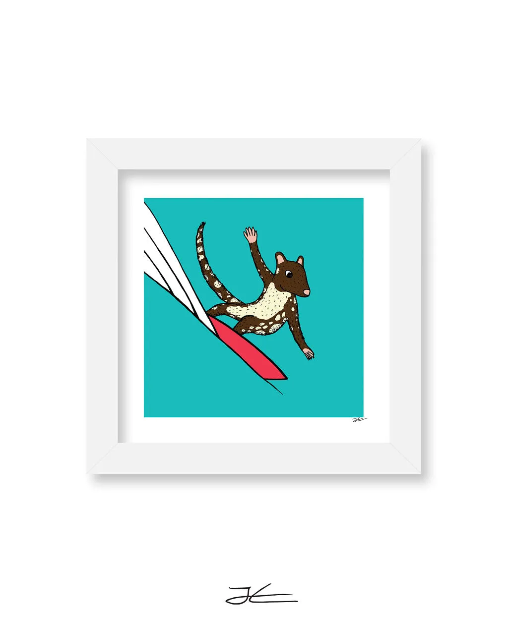 Surfing Quoll - Print/ Framed Print