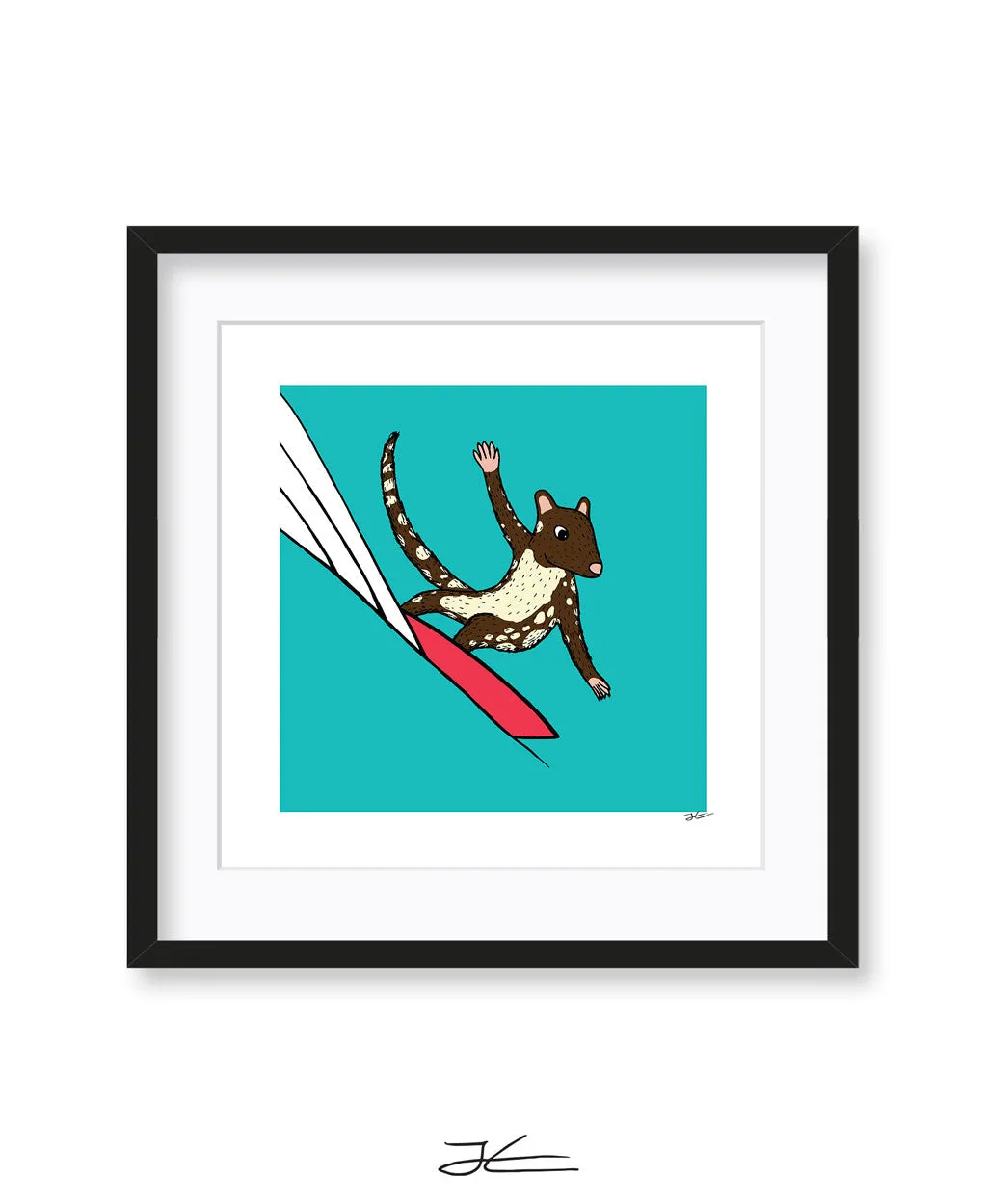 Surfing Quoll - Print/ Framed Print