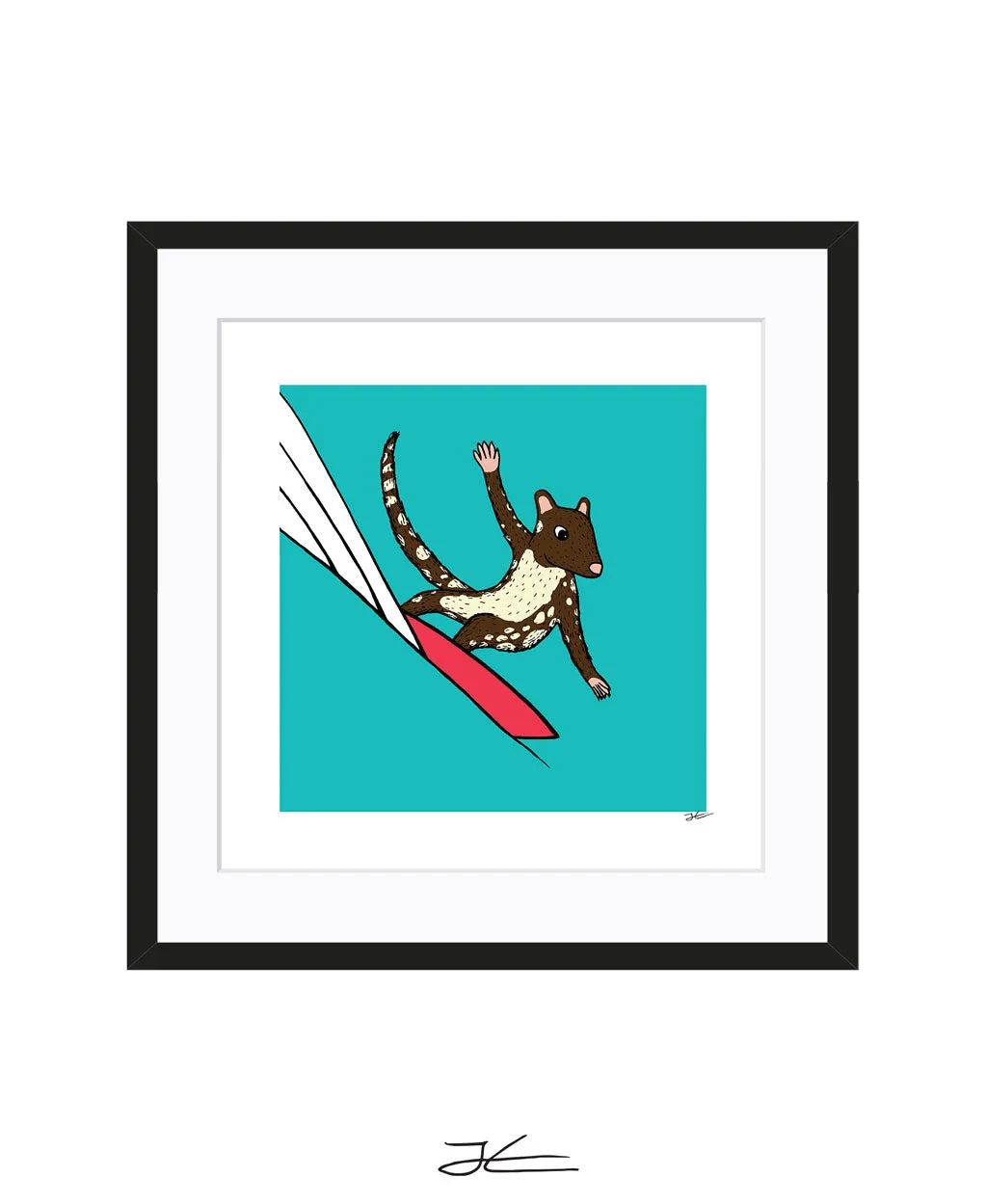 Surfing Quoll - Print/ Framed Print
