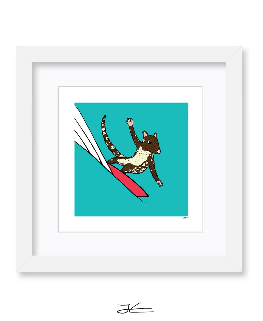 Surfing Quoll - Print/ Framed Print