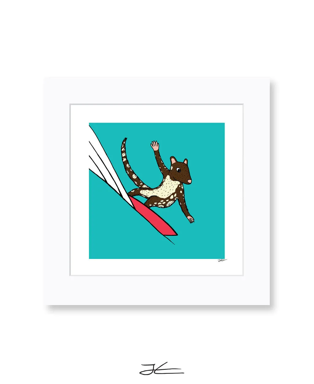Surfing Quoll - Print/ Framed Print