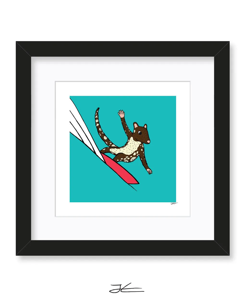 Surfing Quoll - Print/ Framed Print