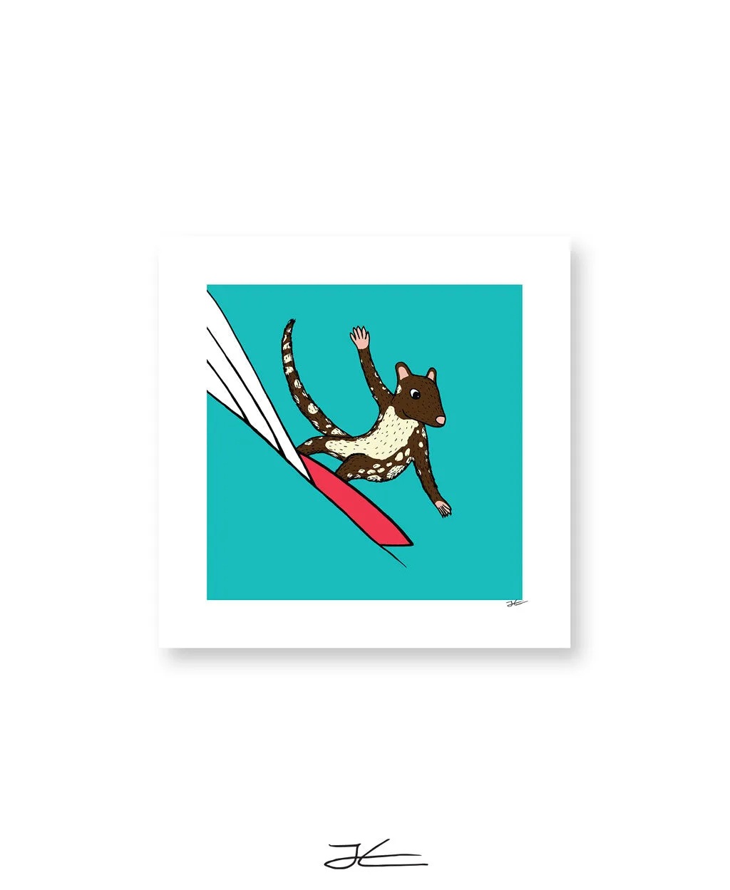 Surfing Quoll - Print/ Framed Print