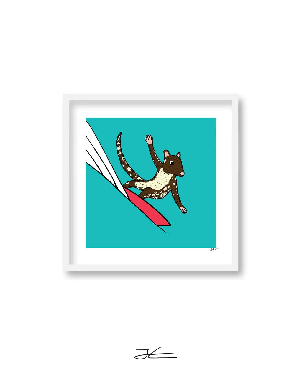 Surfing Quoll - Print/ Framed Print