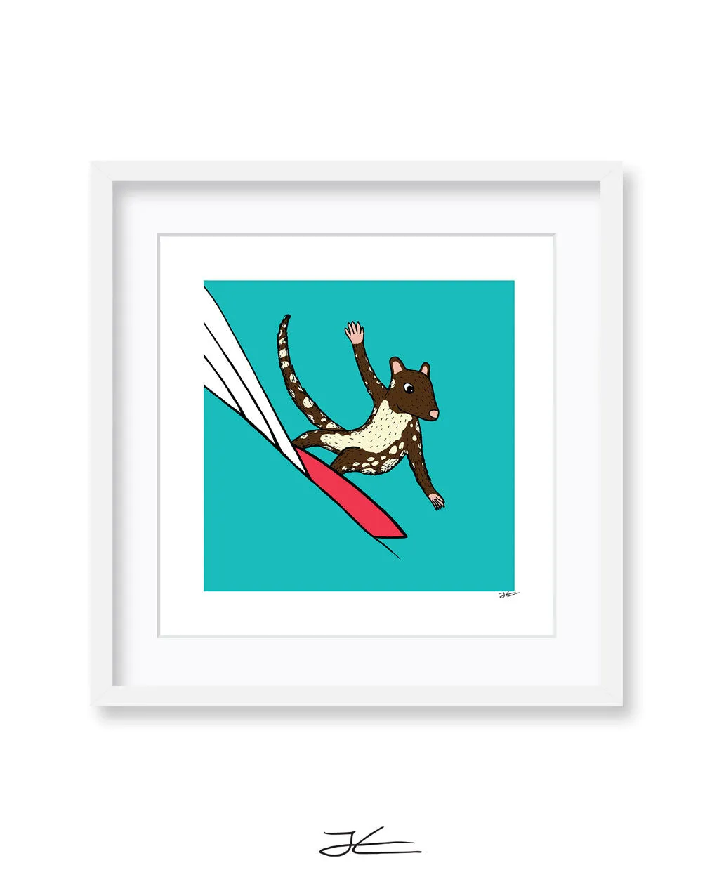 Surfing Quoll - Print/ Framed Print